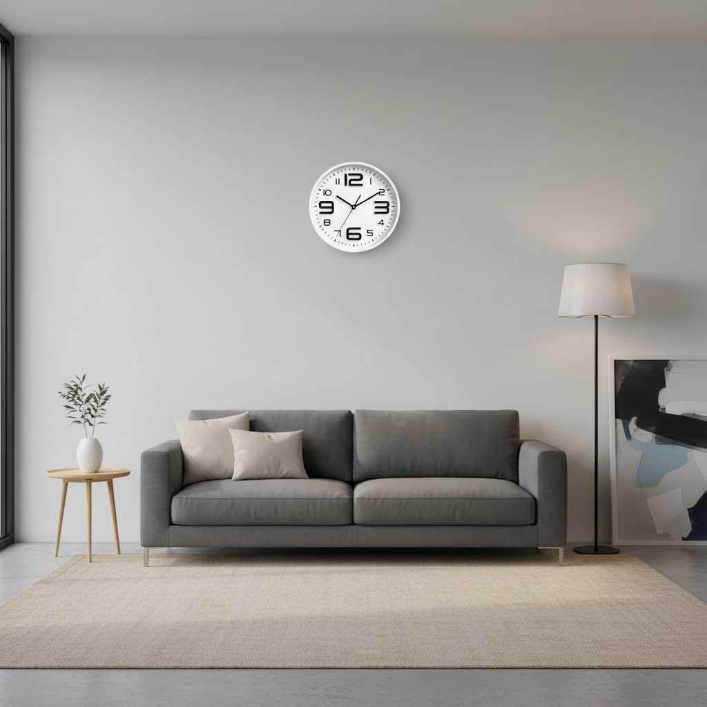 Kleurrijke Ronde Wandklok | Kinderkamer Decoratie