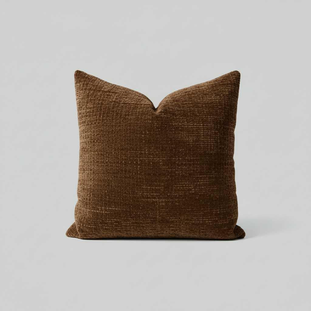 Chenille Kussenhoes 50x50 | Luxe Bamboe Structuur