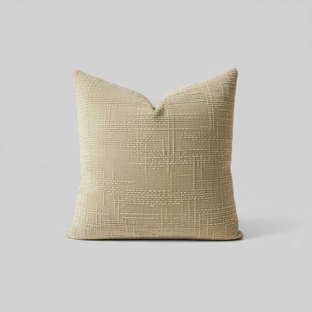 Chenille Kussenhoes 50x50 | Luxe Bamboe Structuur