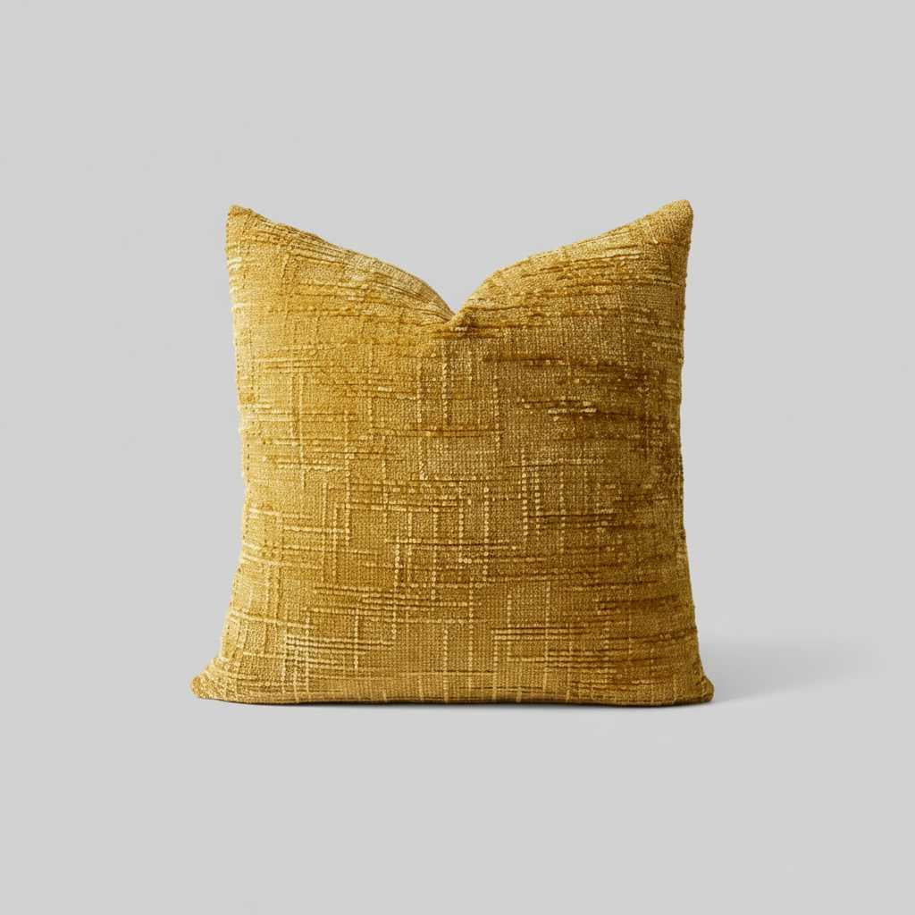 Chenille Kussenhoes 50x50 | Luxe Bamboe Structuur