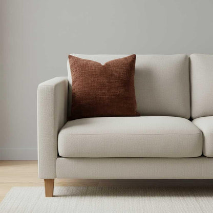 Chenille Kussenhoes 50x50 | Luxe Bamboe Structuur
