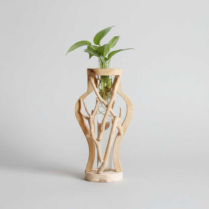Houten Vaas | Unieke Decoratie Voor Planten