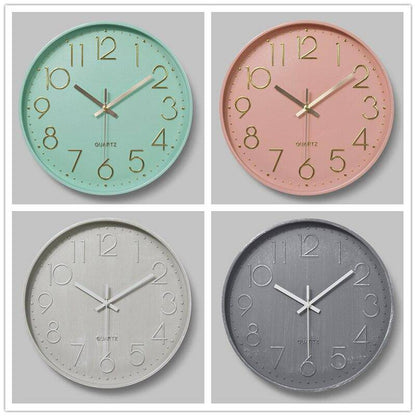 Kleurrijke Ronde Wandklok | 30 cm Modern Design 7