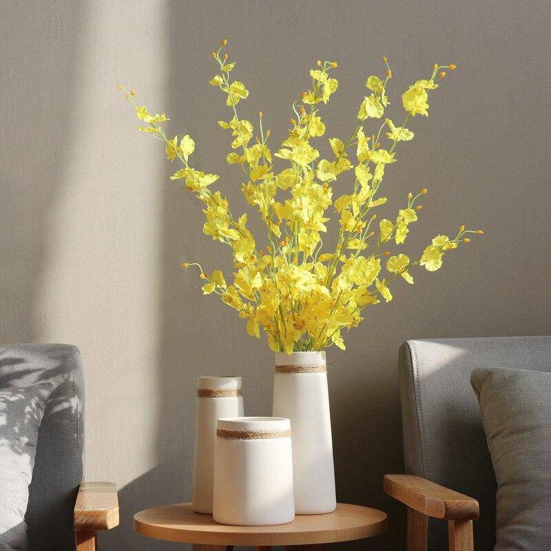 Moderne Witte Keramische Vaas | Japanse Artistieke Stijl 3