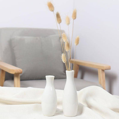Moderne Witte Ronde Vaas | Keramische Bloemdecoratie 2