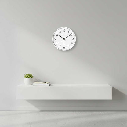 Moderne Witte Wandklok | Minimalistisch Design 30 cm